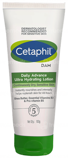 Cetaphil Dam Daily Advance Ultra Hydrating Lotion 100gm