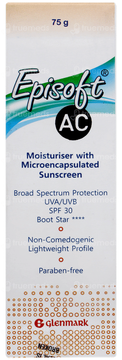 Episoft Ac Spf 30 Moisturiser With Microencapsulated Sunscreen 75gm