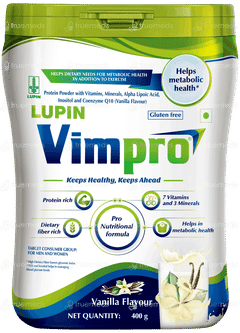 Lupin Vimpro Vanilla Flavour Powder Jar 400gm